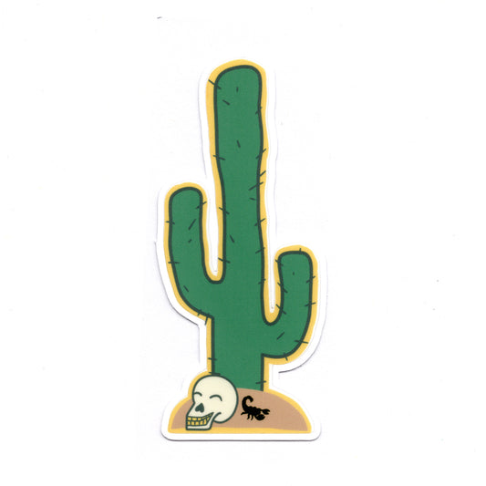 Cactus & Skull Sticker