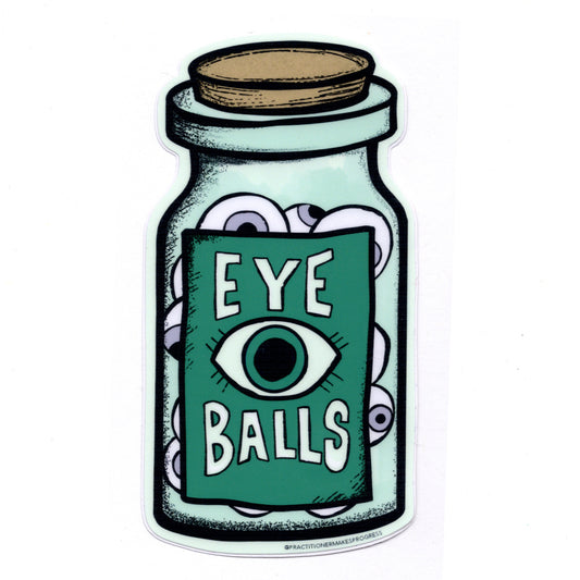 Jar of Eyeballs Sticker