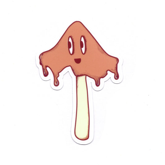 Orange Mushroom Sticker