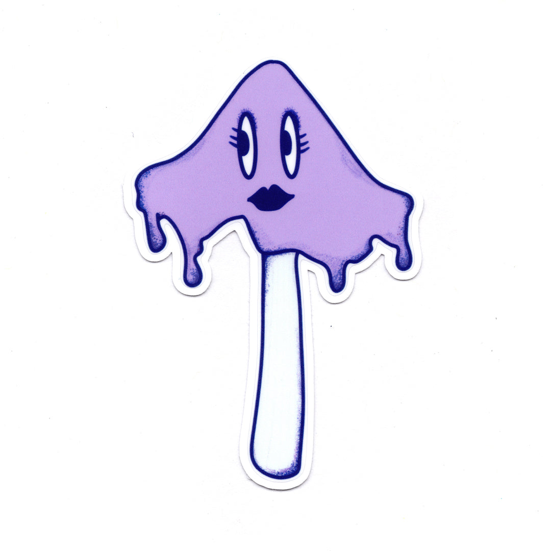 Purple Mushroom Sticker